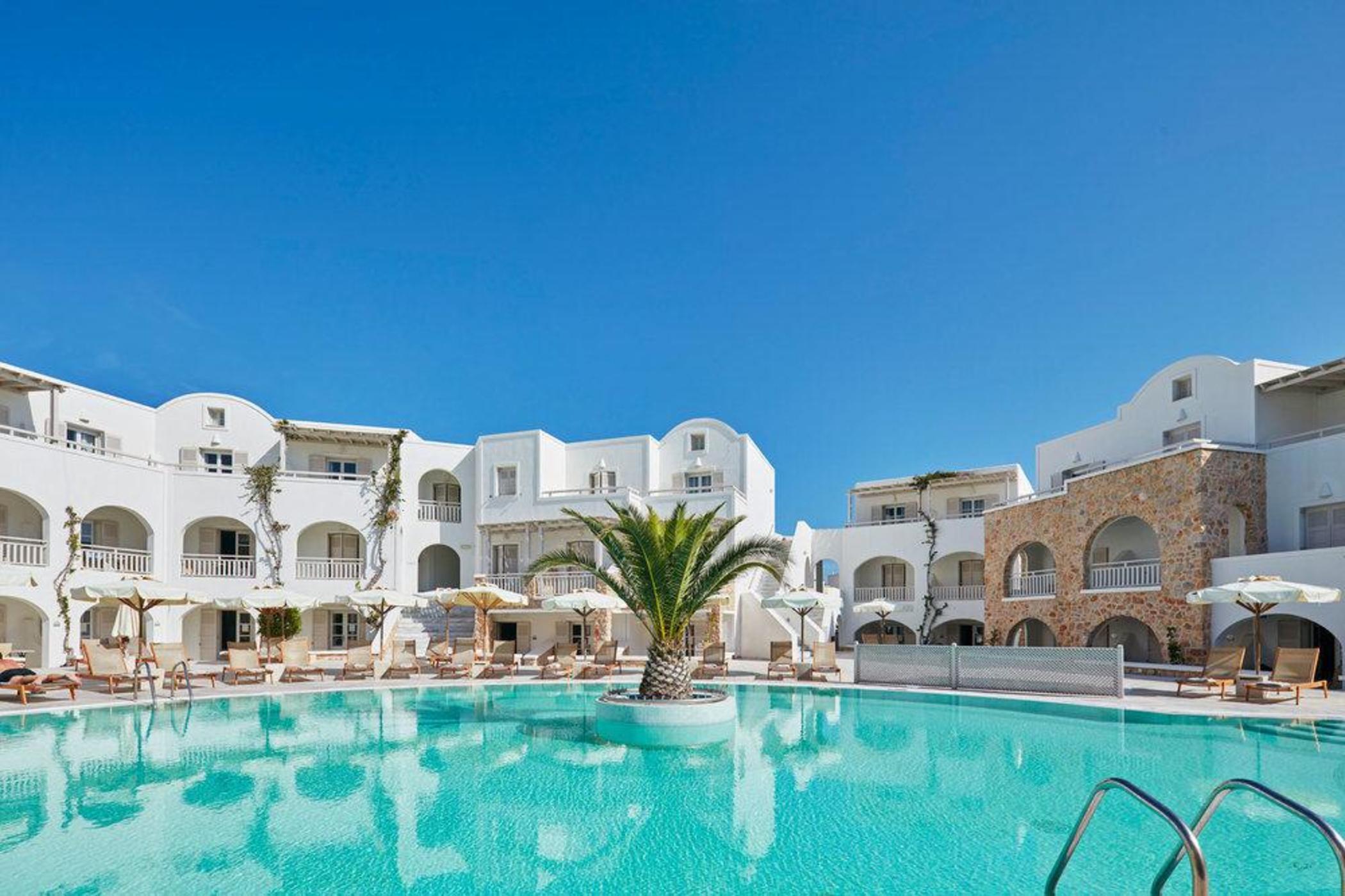 Aegean Plaza Hotel Kamari  Ngoại thất bức ảnh