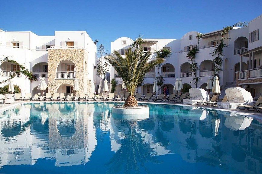 Aegean Plaza Hotel Kamari  Ngoại thất bức ảnh
